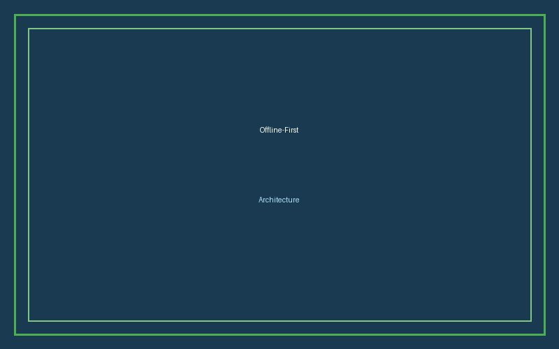 Offline-First Architecture